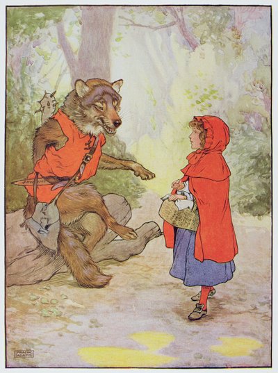 Červená karkulka a vlk, ilustrace z 