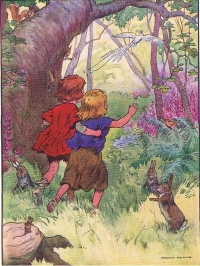 Děti byly ztraceny, od Jeníček a Mařenka vydané nakladatelstvím Blackie & Son Limited, kolem roku 1940 od Frank Adams