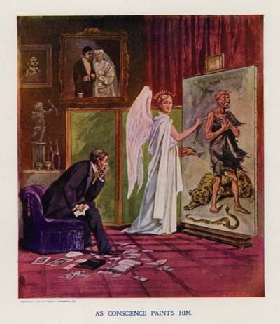 Jak ho maluje svědomí (barevná litografie) od Frank Beard