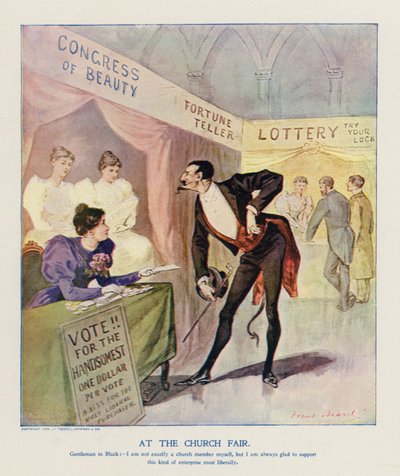 Na církevní pouti (barevná litografie) od Frank Beard