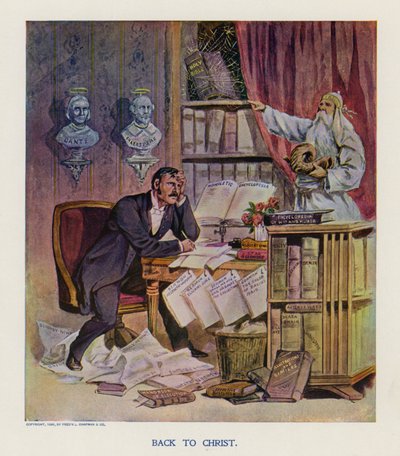 Zpět ke Kristu (barevná litografie) od Frank Beard