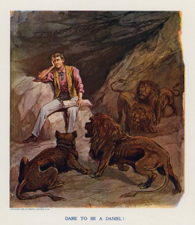 Odvažte se být Danielem! (barevná litografie) od Frank Beard