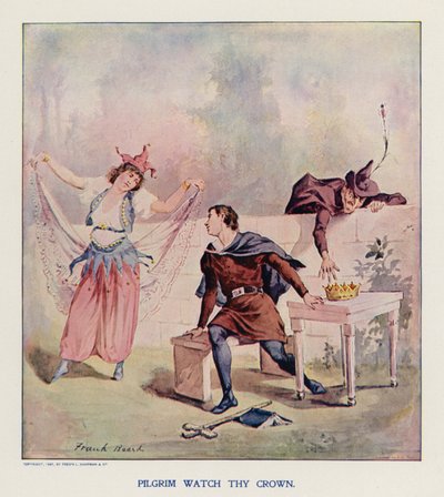 Poutník hlídá tvou korunu (barevná litografie) od Frank Beard