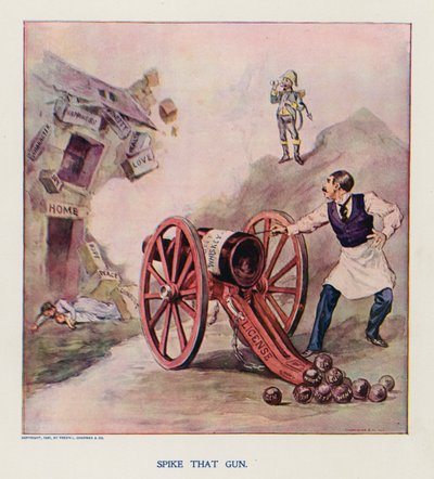 Spike That Gun! (barevná litografie) od Frank Beard