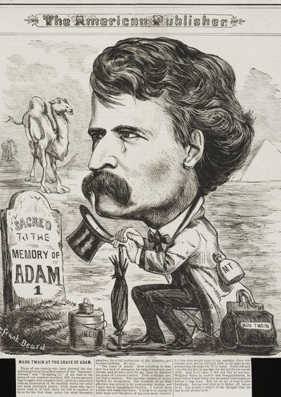 The American Publisher, pub. 1872 (litografie) od Frank Beard