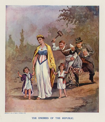 Nepřátelé republiky (barevná litografie) od Frank Beard