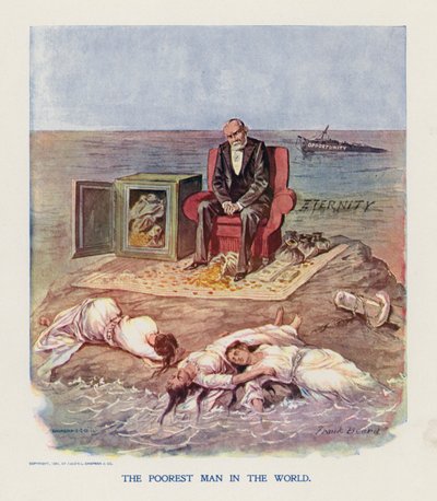 Nejchudší člověk na světě (barevná litografie) od Frank Beard