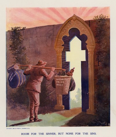 Úžinová brána (barevná litografie) od Frank Beard