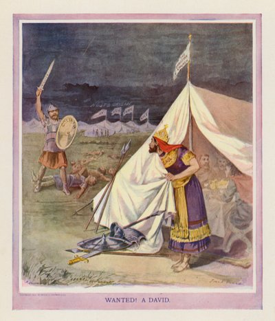 Hledá se! David (barevná litografie) od Frank Beard