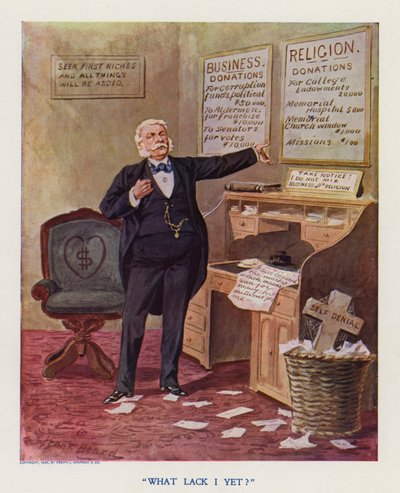 "What Lack I Yet" (barevná litografie) od Frank Beard