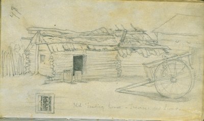 Old Trading House, Traverse des Sioux, 1851 od Frank Blackwell Mayer