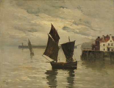Scéna z přístavu, nedatováno. od Frank Boggs
