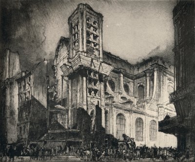„Kostel svatého Mikuláše-du-Chardonnet“, 1915 od Frank Brangwyn
