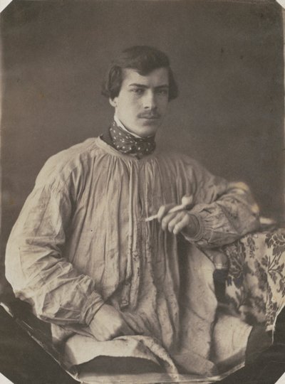 Umělec nebo asistent s dýmkou, 1853-1857. od Frank Chauvassaignes
