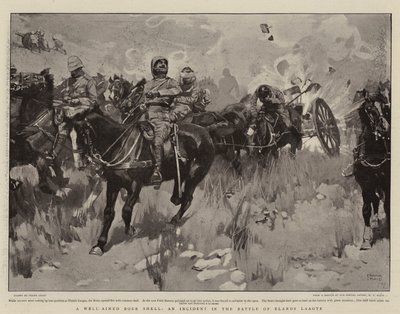 Dobře mířený búrský granát, incident v bitvě u Elands Laagte od Frank Craig