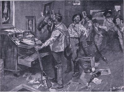 Respektováno i nepřáteli: incident búrského nájezdu v Natalu, ilustrace z Po Pretorii: Guerilla War, 1902 od Frank Craig