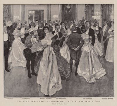 Ples vévody a vévodkyně z Devonshiru v Chatsworth House od Frank Craig