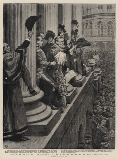 Bůh ochraňuj krále, scéna v zámku po vyhlášení císařství od Frank Dadd