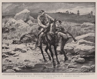 V Nick of Time Galant Trooper vyzvedne Dismounted Comrade od Frank Dadd