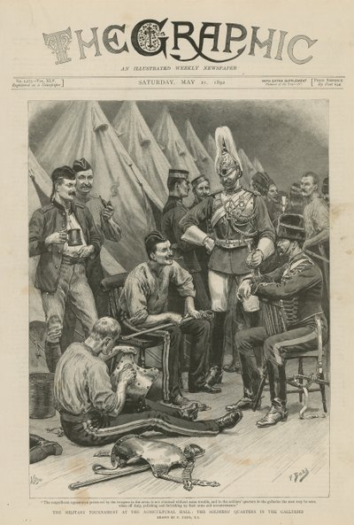 Vojenský turnaj v Zemědělské hale od Frank Dadd