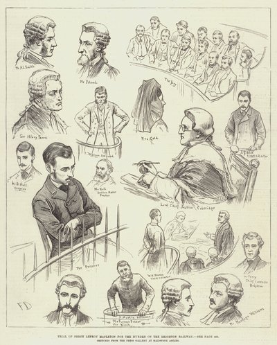 Soud s Percym Lefroy Mapletonem za vraždu na Brightonské železnici od Frank Dadd