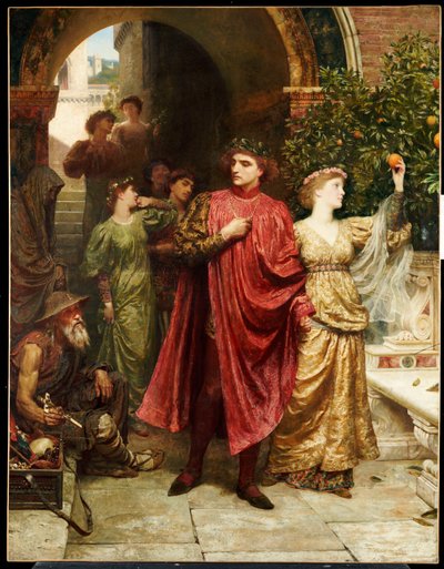 Symbol - "Není to nic pro vás, všichni, kdo procházíte kolem", 1881 od Frank Dicksee