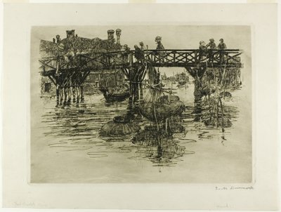 Rybářská čtvrť, Benátky od Frank Duveneck