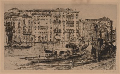 Canal Grande, Benátky od Frank Duveneck