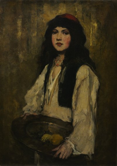 Benátčanka, cca 1880 (olej na plátně) od Frank Duveneck