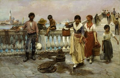Nositelé vody, Benátky od Frank Duveneck