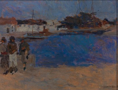 Pobřeží kolem Cherbourgu od Frank Edwin Scott