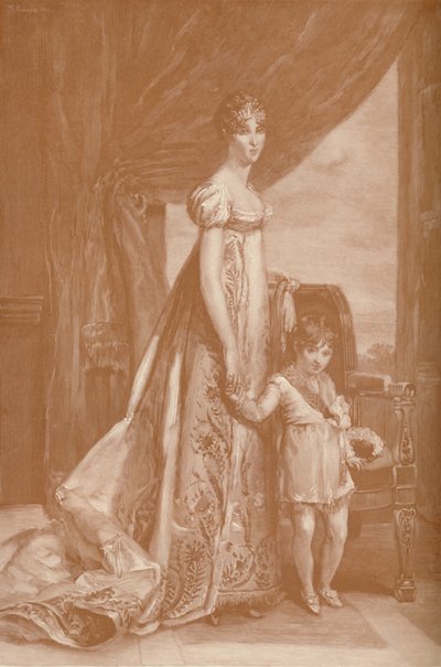 Eugénie-Hortense De Beauharnais - manželka Louise Bonaparta, královny Holandska, 1807, 1896 od Frank French