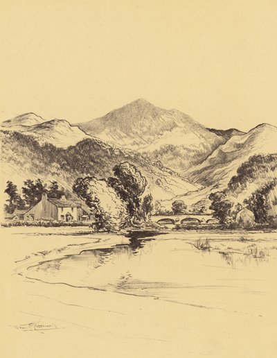 Údolí řeky Duddon (litografie) od Frank Greenwood