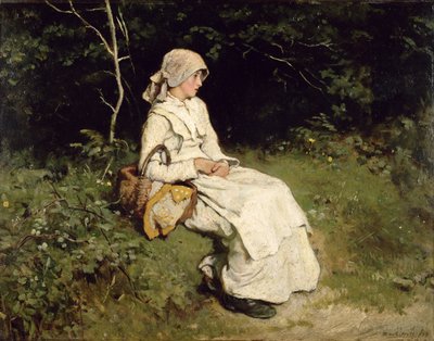 Odpočinek u cesty, 1879 od Frank Holl