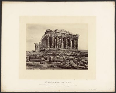 Parthenon, Athény, ze západu od Frank Mason Good