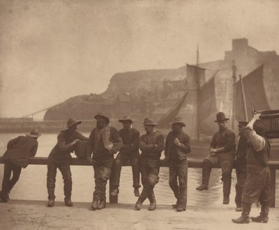 Whitby Fishermen, c. 1885. od Frank Meadow. Sutcliffe