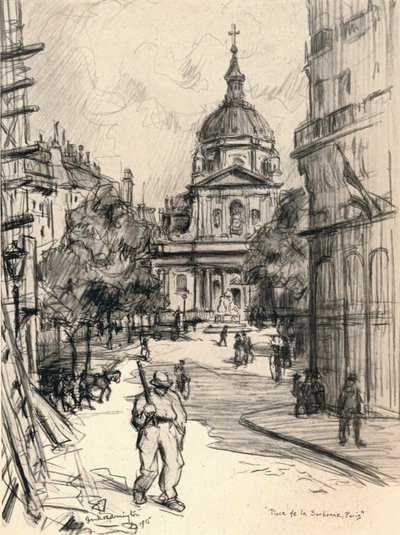 Place de la Sorbonne, 1915 od Frank Milton Armington