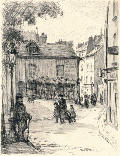 Place du Tertre, Montmartre, 1915 od Frank Milton Armington