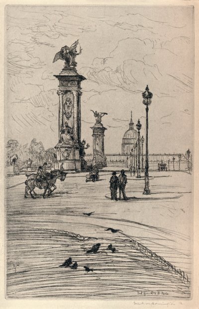Pont Alexandre III, 1915 od Frank Milton Armington
