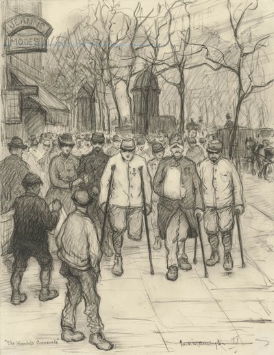 Promenáda zraněných, 1917 od Frank Milton Armington