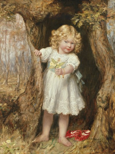 Primroses (olej na plátně) od Frank Moss Bennett