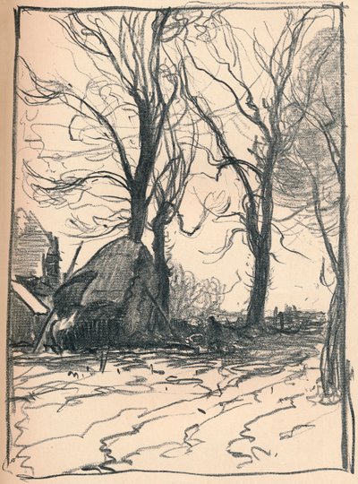Studium stromů, Sompting, Sussex, c19. století od Frank Mura