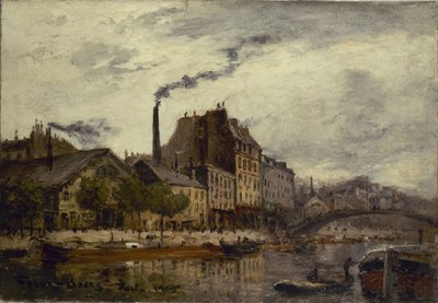 Canal Saint-Martin, quai de Valmy od Frank Myers Boggs
