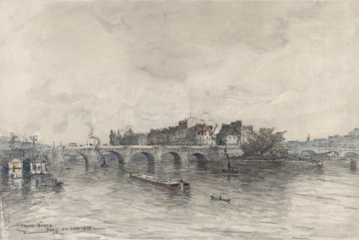 Ostrov, Paříž (Pont Neuf) od Frank Myers Boggs