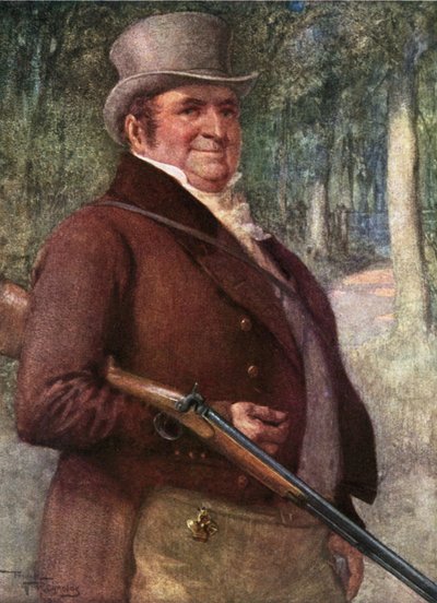 Pan Wardle (barevná litografie) od Frank Reynolds