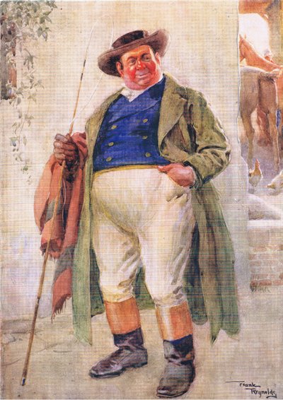 Pan Weller senior (Pickwickovy noviny) (barevná litografie) od Frank Reynolds