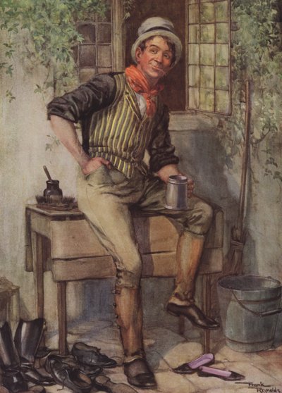 Samuel Weller (barevná litografie) od Frank Reynolds