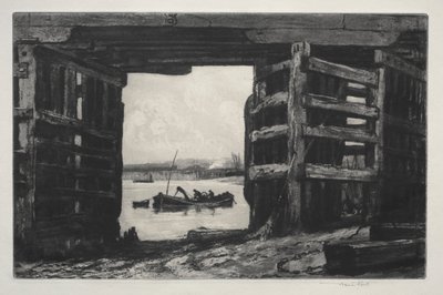 Rozpětí starého Battersea Bridge od Frank Short