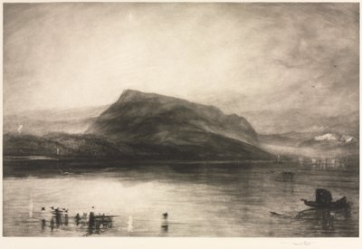 Hora Rigi za úsvitu, 1910. od Frank Short