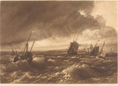 Ústa Temže Isle of Sheppey v dálce, 1891. od Frank Short